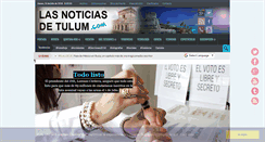 Desktop Screenshot of lasnoticiasdetulum.com